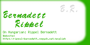 bernadett rippel business card